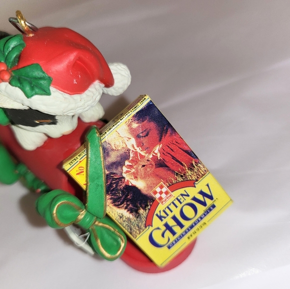 Vintage Enesco Kitten Chow Ornament - Picture 5 of 10